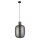 Lampe à suspendre verre fumé E27 D : 30 cm H : max. 120 cm Gris