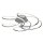 Plafonnier LED Salon Chrome Blanc 3000 K L : 56 cm