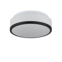 Runde Deckenlampe Bad Ø 29 cm Glas Weiß...