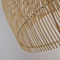 Hängeleuchte E27 Ø 60 cm Weiß Natur...