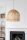 Hängeleuchte E27 Ø 60 cm Weiß Natur Holz Bambus Korb Boho