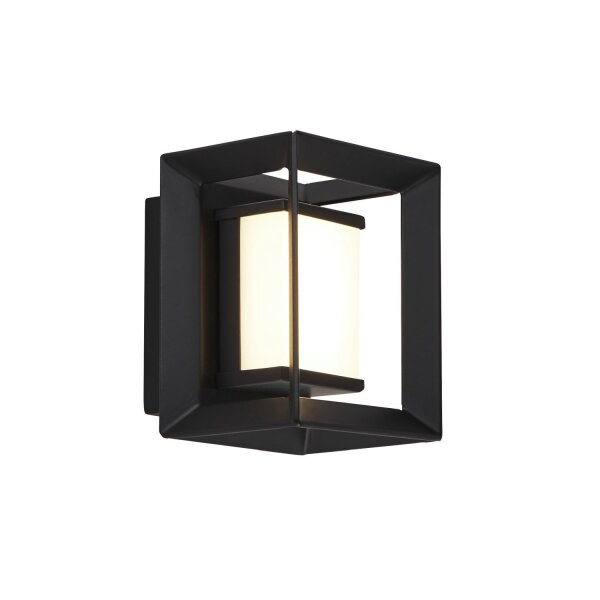 LED Wandleuchte Badezimmer IP44 Schwarz Weiß 3000 K H: 10 cm