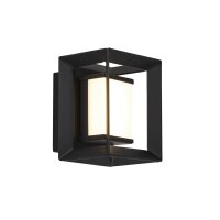 Applique LED salle de bain IP44 noir blanc 3000 K H : 10 cm