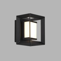 Applique LED salle de bain IP44 noir blanc 3000 K H : 10 cm