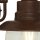 Lampe dextérieur murale IP44 H : 27 cm E27 Marron Verre Métal Maritim