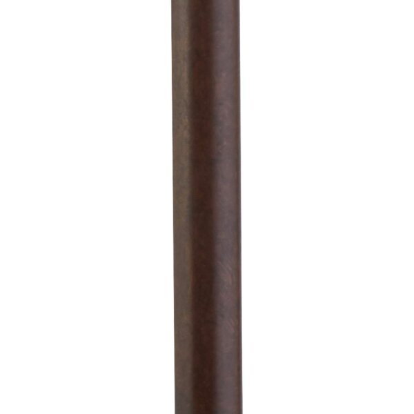 Lampe dextérieur jardin IP44 E27 110 cm brun rouille verre métal