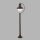Lampe dextérieur jardin IP44 E27 110 cm brun rouille verre métal