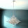 Lampe à suspendre cristal métal Ø 78 cm 11x E14 clair chrome