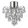 Lampe de plafond IP44 cristal Ø 36 cm GU10 chrome Salle de bains