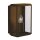 Wandleuchte au&szlig;en E27 IP44 Rostbraun Glas Edelstahl BOX