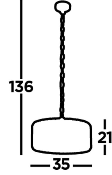 Suspension Art Déco ronde Ø 35 cm cristal verre fumé