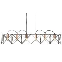 Lampe à suspendre métal 110 cm de long H :...