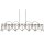 Lampe à suspendre métal 110 cm de long H : max. 145 cm Noir Cuivre