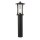 Stehleuchte außen IP44 73 cm E27 Schwarz Alu Glas Garten