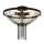 Deckenlampe rund Ø 40 cm Schwarz Kettel Metall Acryl Kristall