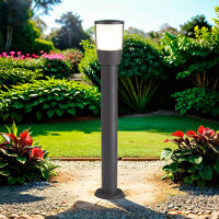 Lampe dextérieur Anthracite Blanc IP44 E27 90 cm...