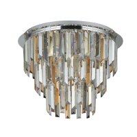 Deckenleuchte Kristall Ø 45 cm Rauchglas Art...