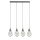 Suspension en métal L : 81 cm H. max. 1,2 m en argent 4x E27