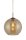 Lampe à suspendre verre en ambre laiton antique E27 Ø 25 cm