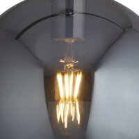 Lampe à suspendre E27 D : 25 cm Chrome Gris...