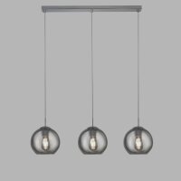 Lampe à suspendre 3 flammes chrome gris...