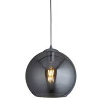 Hängelampe Rauchglas E27 Ø 30 cm Kugel Schirm...