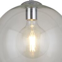 Suspension Boule Abat-jour Ø 30 cm Verre E27 H :...