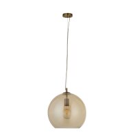 Lampe à suspendre verre rond Ø 35 cm E27 en...