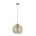 Hängelampe Glas rund Ø 35 cm E27 in Messing Antik Bernstein
