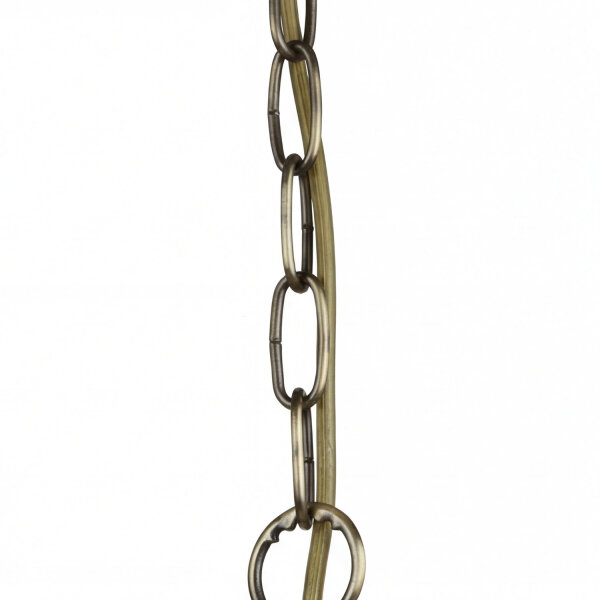 Hängeleuchte Glas Metall Ø 27 cm rund H: max. 1,2 m E27