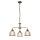 Lampe à suspendre laiton antique transparent Ø 56 cm métal verre 3x E27