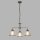 Lampe à suspendre laiton antique transparent Ø 56 cm métal verre 3x E27
