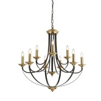 Kronleuchter Metall Ø 78 cm 9-flammig E14 in...