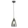 Hängelampe E27 Ø 14 cm Schwarz Grau Rauchglas schmal