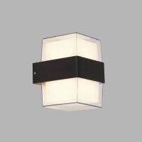 LED Wandlampe außen Up Down IP44 Schwarz Weiß...
