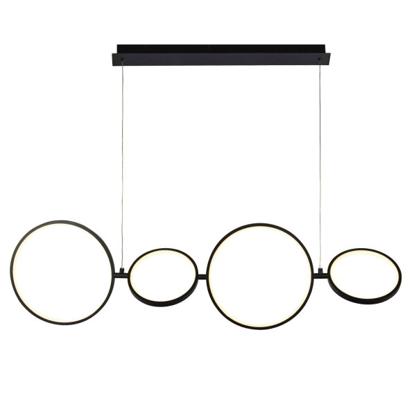 LED Hängeleuchte Schwarz Weiß B: 109 cm groß 3000 K