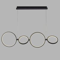 LED Hängeleuchte Schwarz Weiß B: 109 cm...