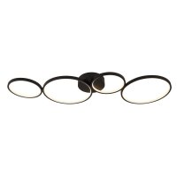 LED Plafonnier 3000 K L : 98 cm dimmable noir blanc
