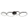 LED Plafonnier 3000 K L : 98 cm dimmable noir blanc