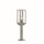 Außenlampe Garten 50 cm IP44 in Silber eckig E27
