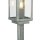 Außenlampe Garten 50 cm IP44 in Silber eckig E27
