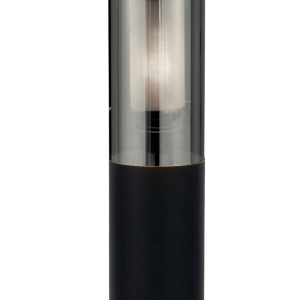 Borne déclairage Noir Gris Fumé IP44 E27 90 cm Acier inoxydable