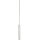 Suspension verre métal E27 en argent blanc Art Nouveau