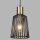 Pendelleuchte E27 Ø 16 cm in Schwarz Messing Metall