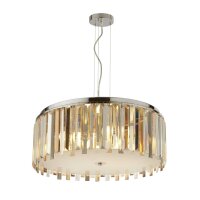 Lampe &agrave; suspendre ronde &Oslash; 60 cm cristal...