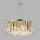 Lampe à suspendre ronde Ø 60 cm cristal verre métal 5x E14