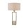 Lampe de table en marbre socle H : 62 cm grand en or blanc E27