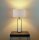 Lampe de table en marbre socle H : 62 cm grand en or blanc E27