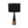 Lampe de table E27 58,5 cm de haut en noir or cuivre