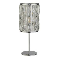 Lampe de table cristal métal 47 cm D : 19,5 cm...